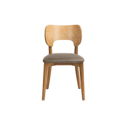 Kėdė LYCA, smėlio/ąžuolo, 47x45x80,5 cm