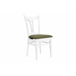Kėdė TILO, alyvuogių/balta, 46x44x91 cm