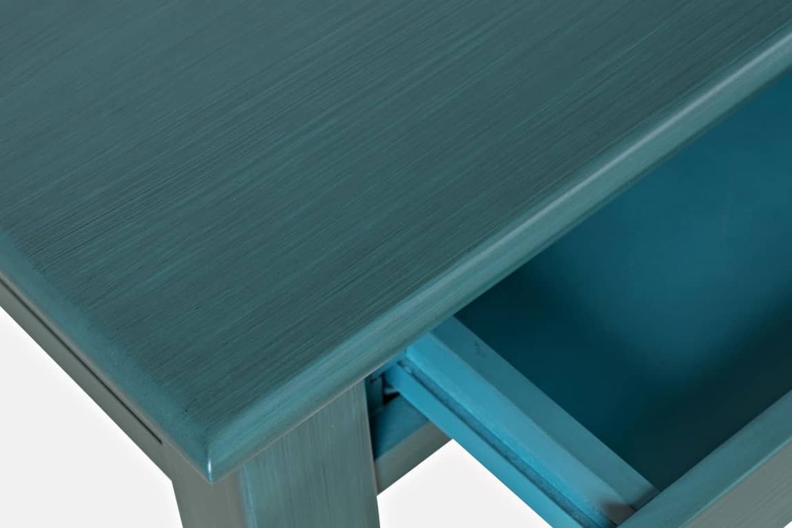 Darbo stalas AVELLINO, mėlynas, 122x51x79 cm