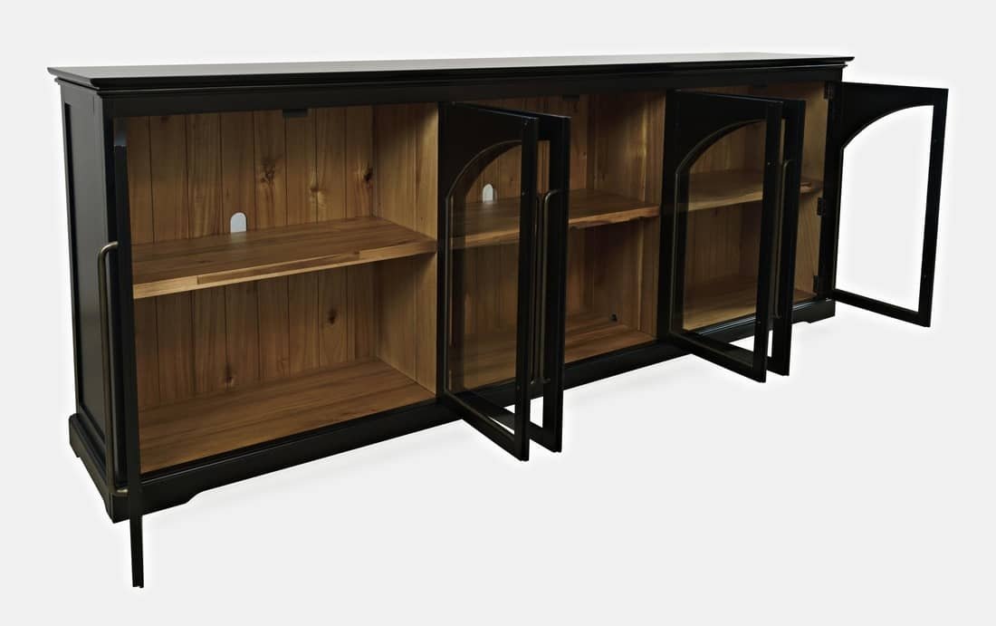 Spintelė AVELLINO, juoda, 244x43x92 cm