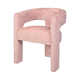 Minkšta kėdė LEITH, rožinė, 59x56x75 cm