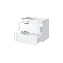 Pastatoma vonios spintelė su praustuvu 828 FIJI WHITE