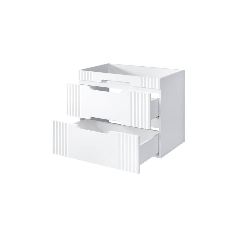 Pastatoma vonios spintelė su praustuvu 828 FIJI WHITE