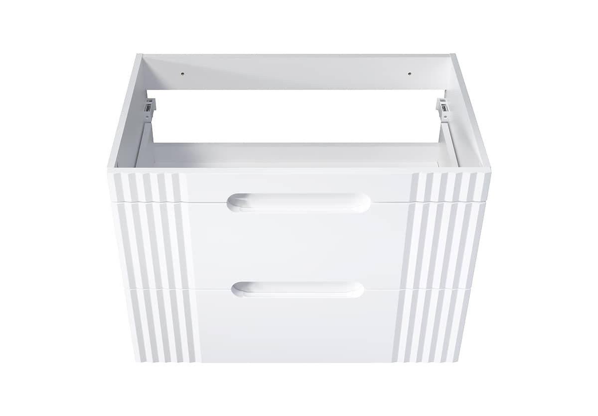 Pastatoma vonios spintelė su praustuvu 828 FIJI WHITE
