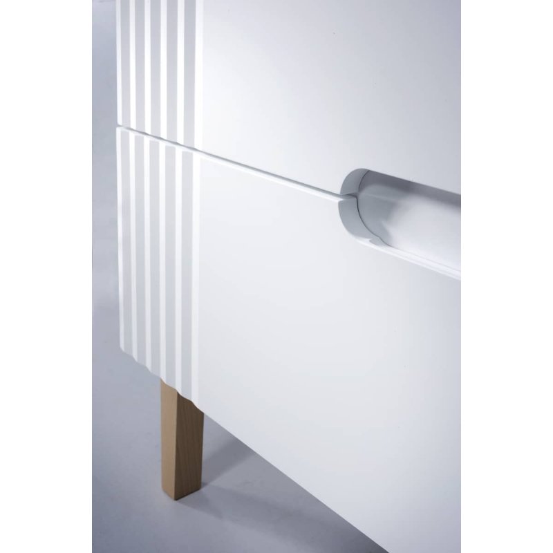 Pastatoma vonios spintelė su praustuvu 828 FIJI WHITE