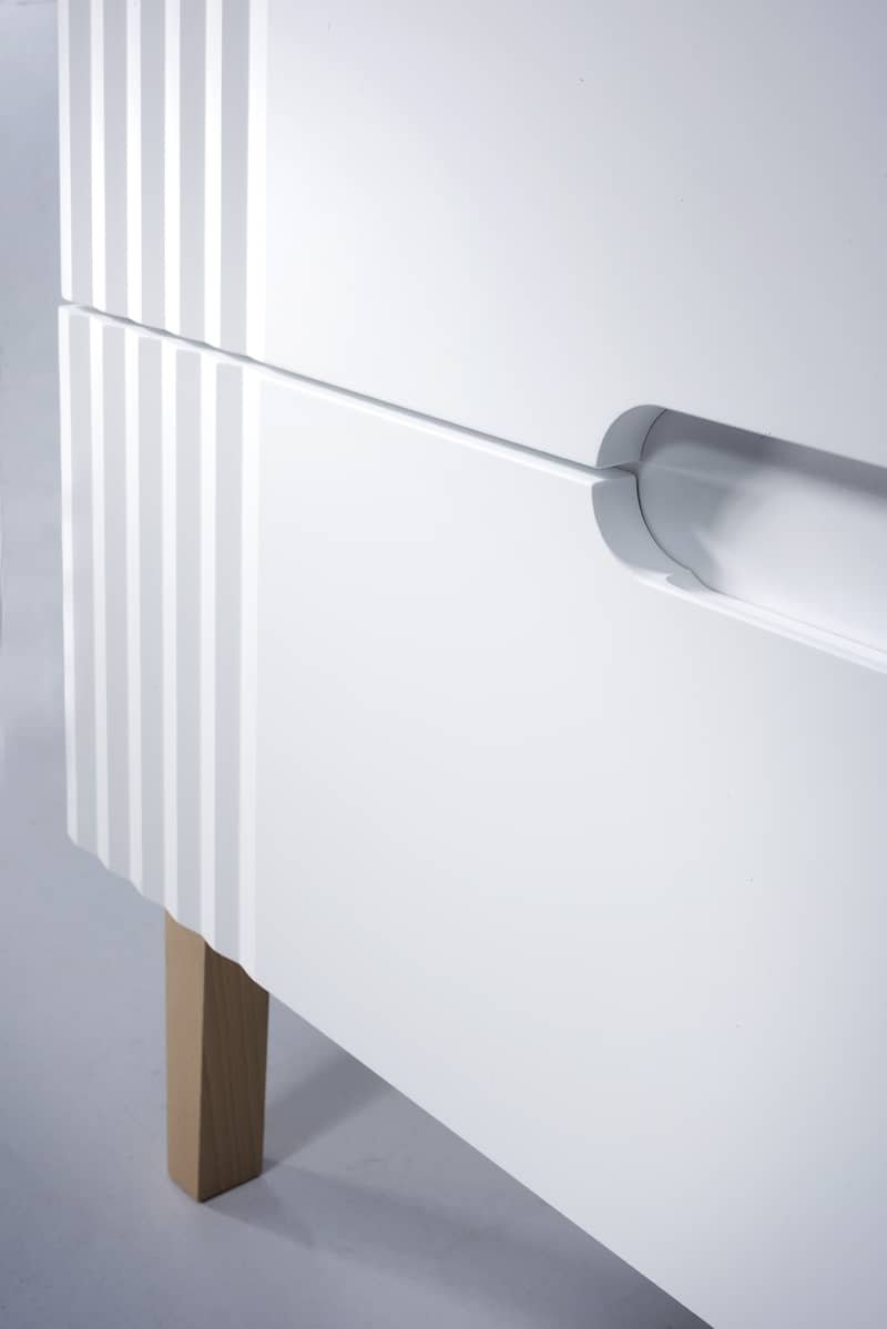 Pastatoma vonios spintelė su praustuvu 828 FIJI WHITE
