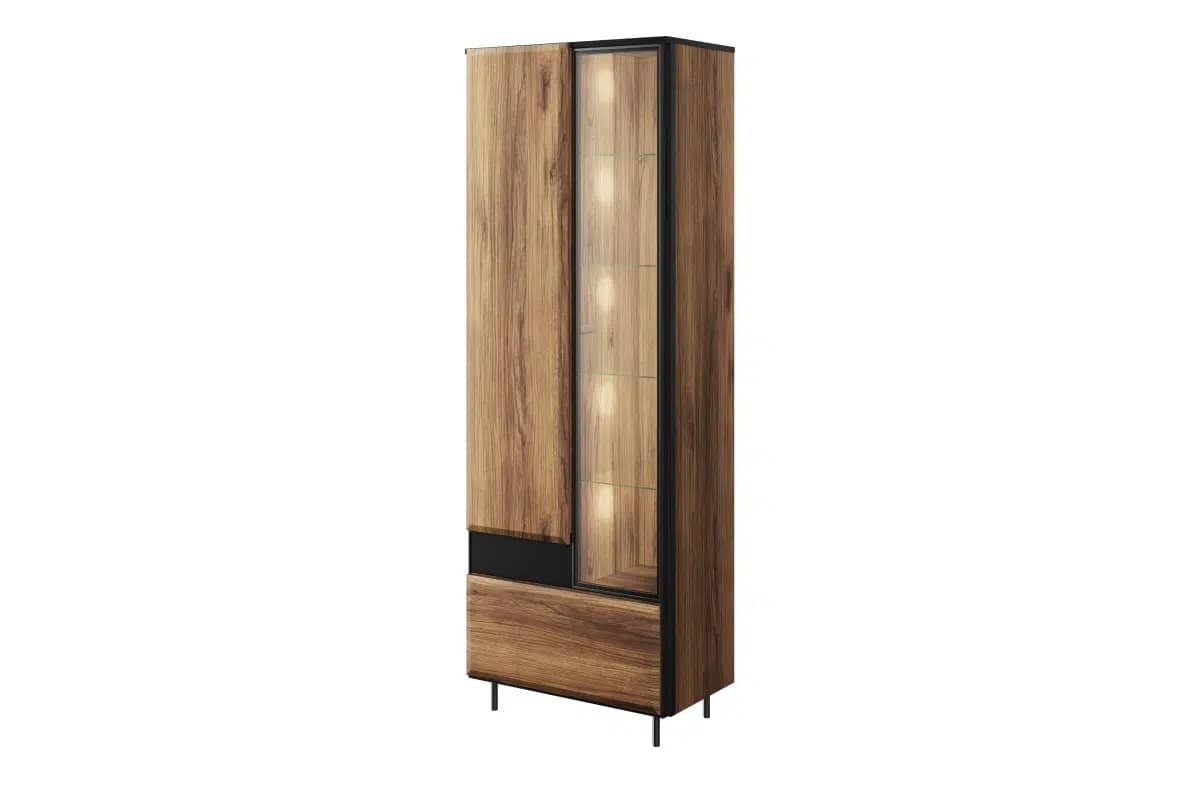 Dvidurė vitrina MITO, 70x41x197 cm