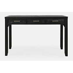 Darbo stalas AVELLINO, juodas, 122x46x76 cm