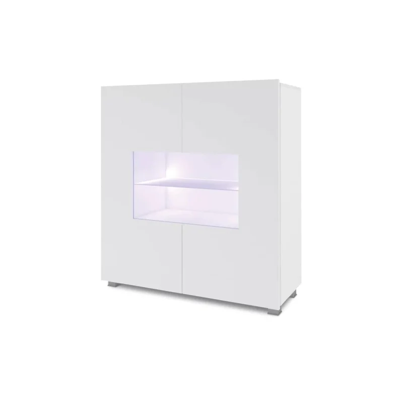 Vitrina PAVA, balta, 100x35x107 cm