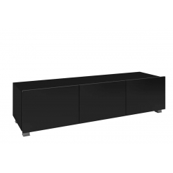 TV staliukas PAVA, juodas, 150x43x37 cm