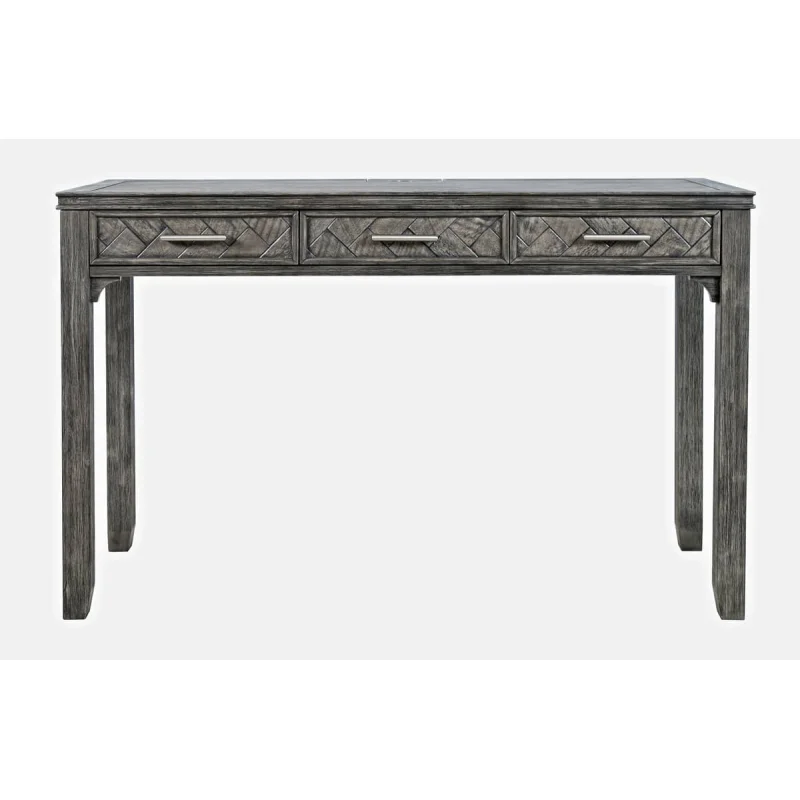Darbo stalas AVELLINO, pilkas, 122x46x76 cm
