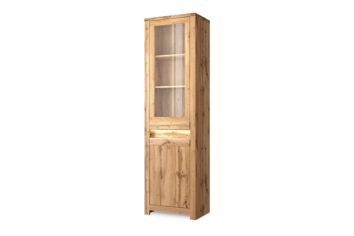 Siaura vitrina SKELA, 59x40x210 cm