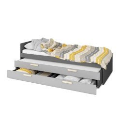 Patalynės stalčius su čiužiniu lovai GRISO, 200x83x32 cm