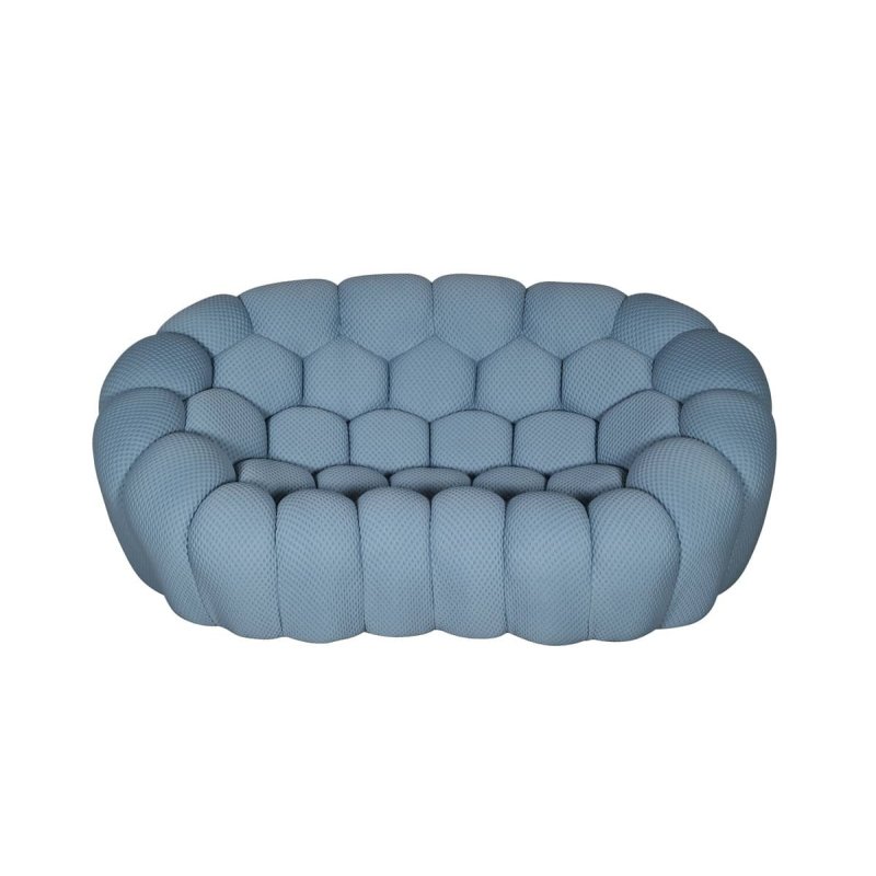 Sofa NUA, mėlyna, 204x120x76 cm