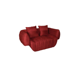 Sofa NUA, raudona, 160x90x70 cm