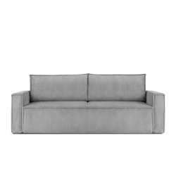 Sofa NAPA, šviesiai pilka, 228x101x89 cm