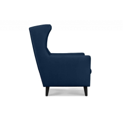 Fotelis SALIC, mėlynas, 80x93x105 cm