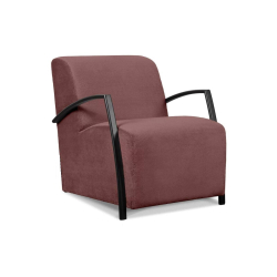 Fotelis CARA, rožinis, 67x82x76 cm