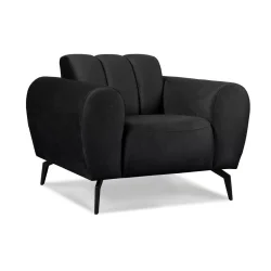 Fotelis RUBERI, tamsiai pilkas, 98x92x78 cm