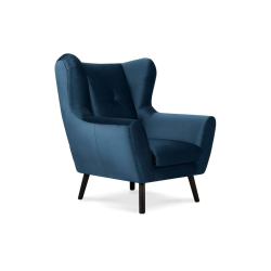 Fotelis MIRU, mėlynas, 90x100x105 cm