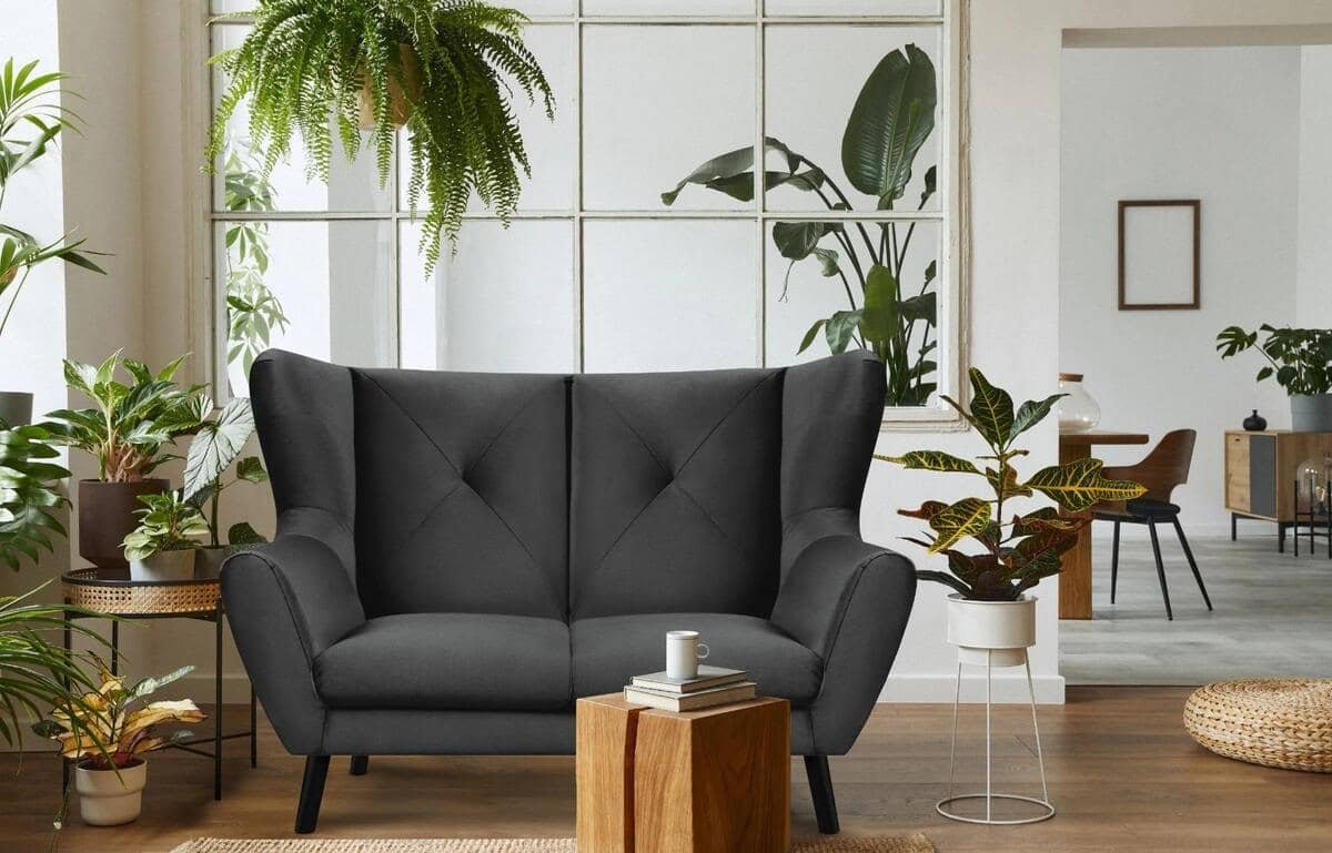 Sofa MIRU, pilka, 146x100x105 cm