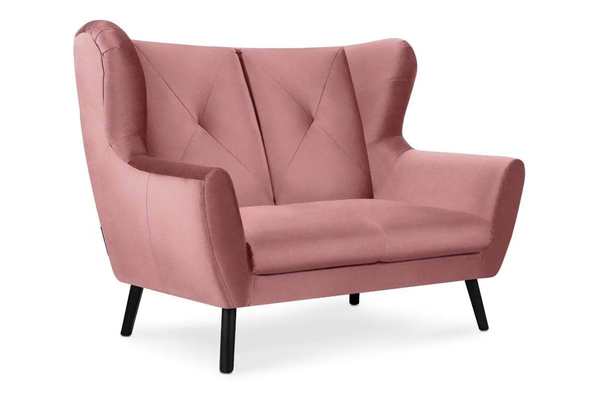 Sofa MIRU, rožinė, 146x100x105 cm
