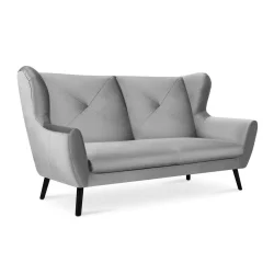 Sofa MIRU, šviesiai pilka, 196x100x105 cm