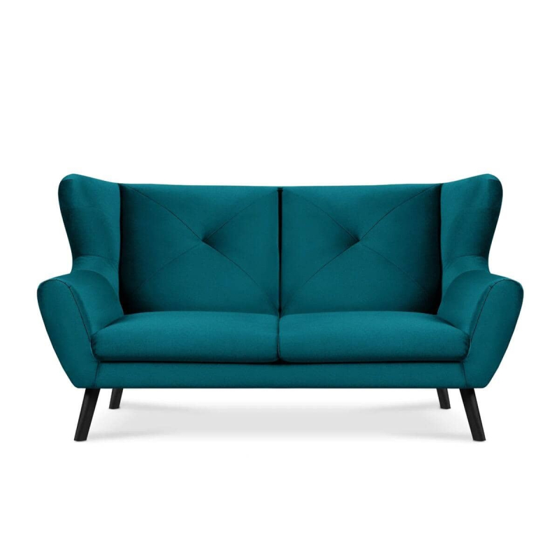 Sofa MIRU, jūros mėlyna, 196x100x105 cm
