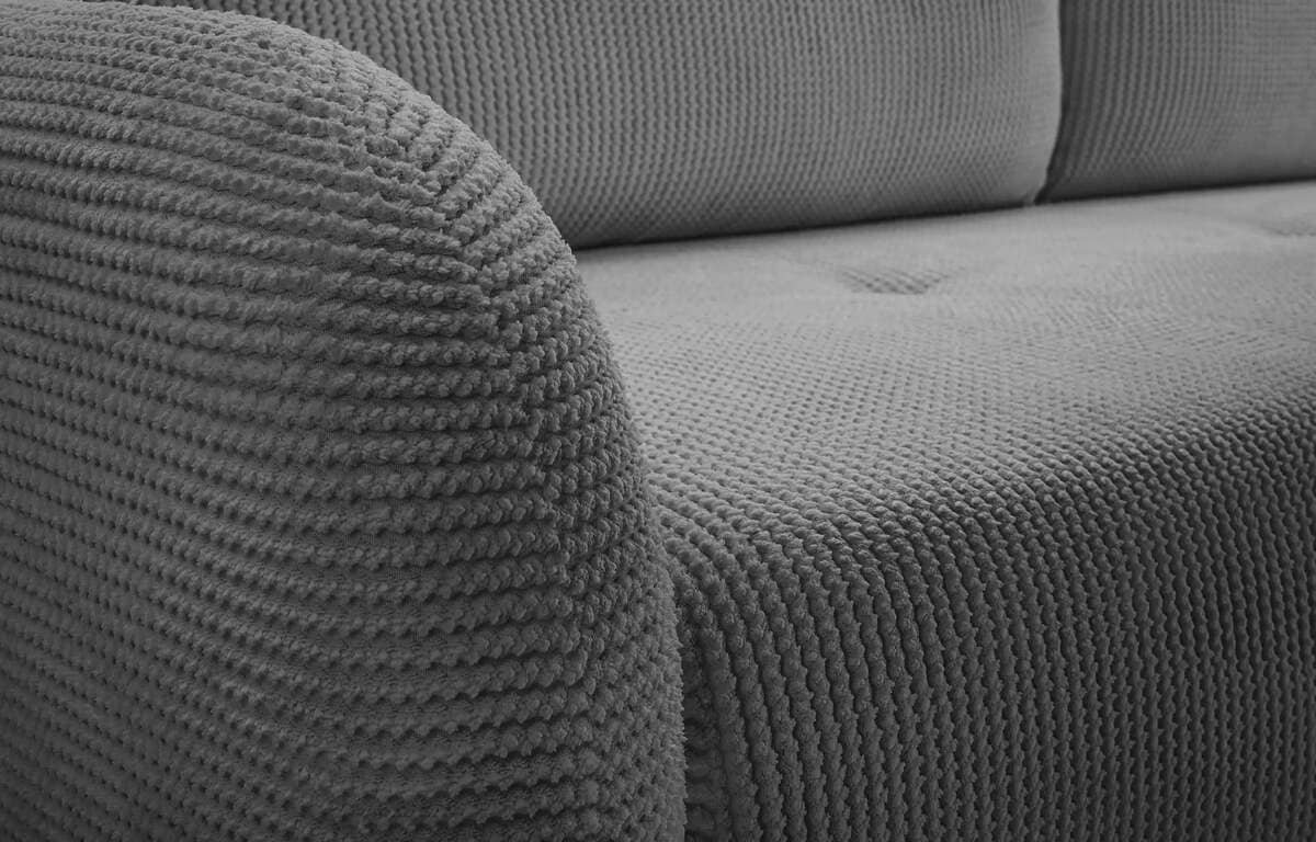 Sofa NUBUS, tamsiai pilka, 230x102x95 cm