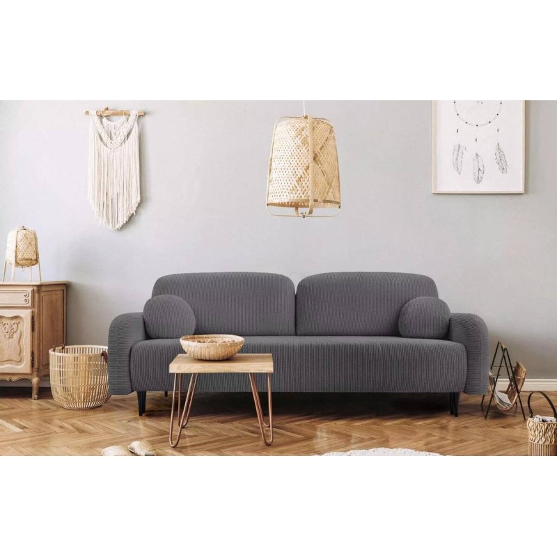 Sofa NUBUS, tamsiai pilka, 230x102x95 cm