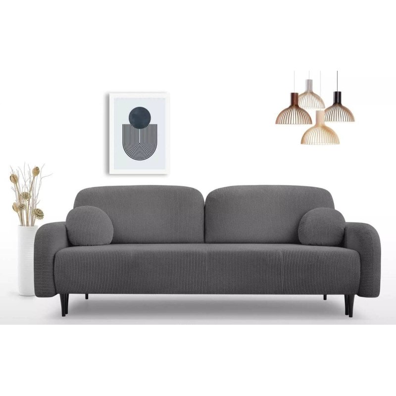 Sofa NUBUS, tamsiai pilka, 230x102x95 cm
