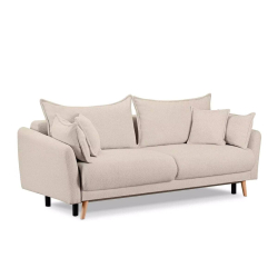 Sofa BELMO, kreminė, 228x95x102 cm
