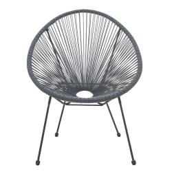 Lauko kėdė MBL010, pilka, 73x73x88 cm
