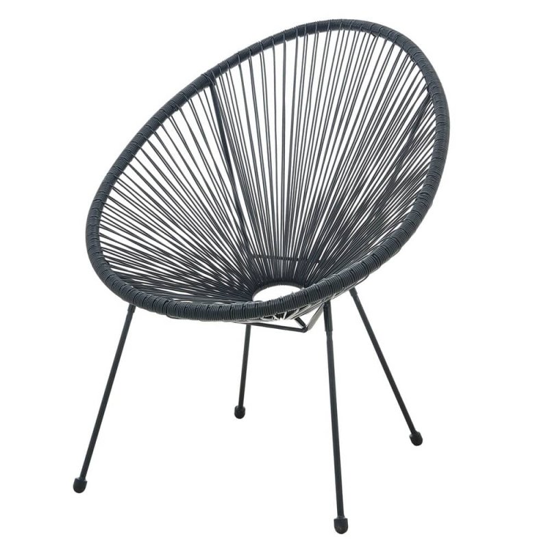 Lauko kėdė MBL010, juoda,...