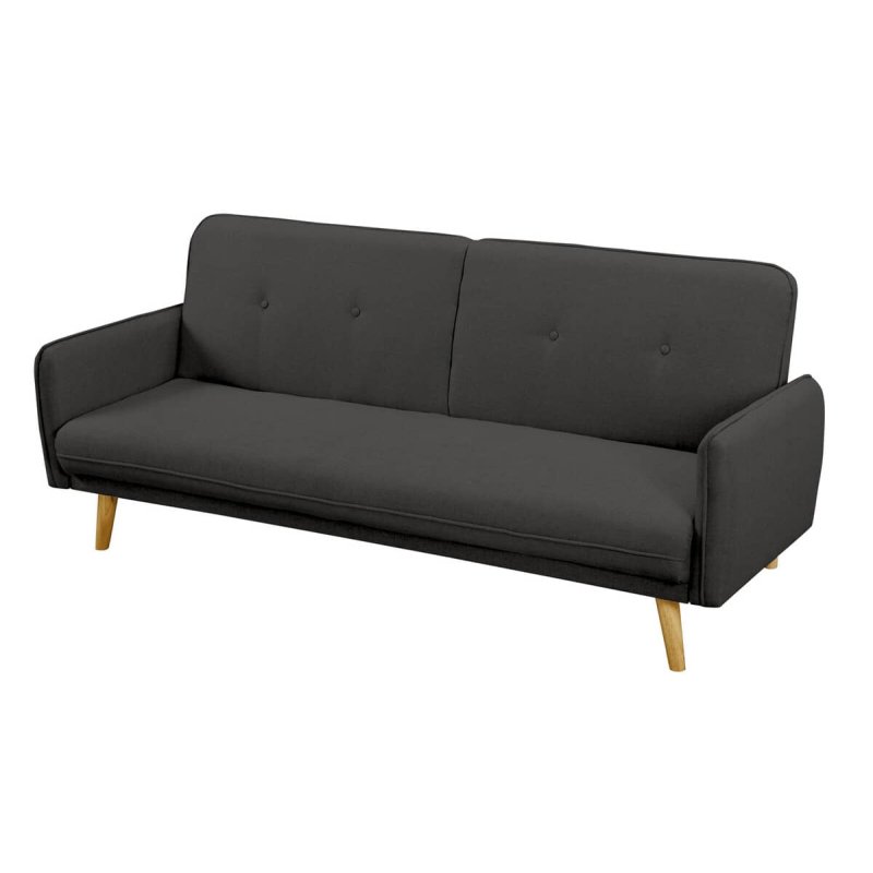 Sofa SF633, juoda, 188x85x80 cm