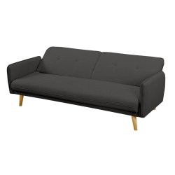 Sofa SF633, juoda, 188x85x80 cm