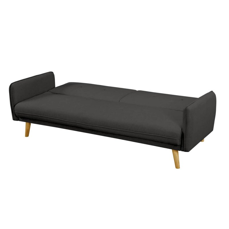 Sofa SF633, juoda, 188x85x80 cm