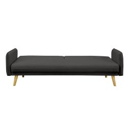 Sofa SF633, juoda, 188x85x80 cm