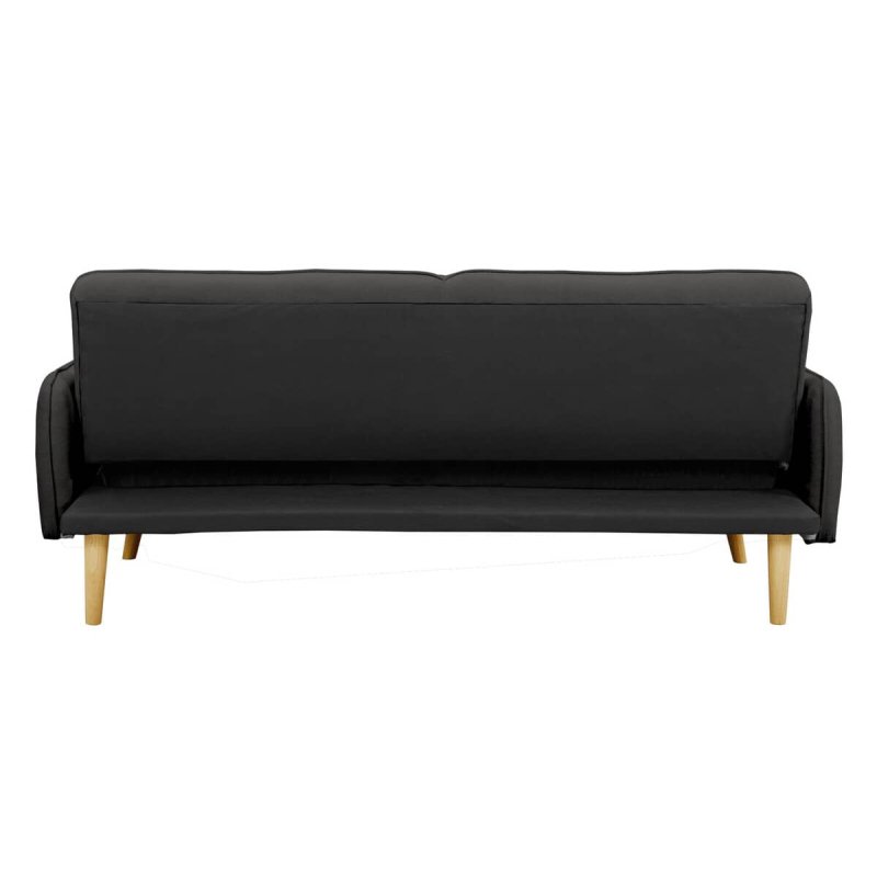 Sofa SF633, juoda, 188x85x80 cm