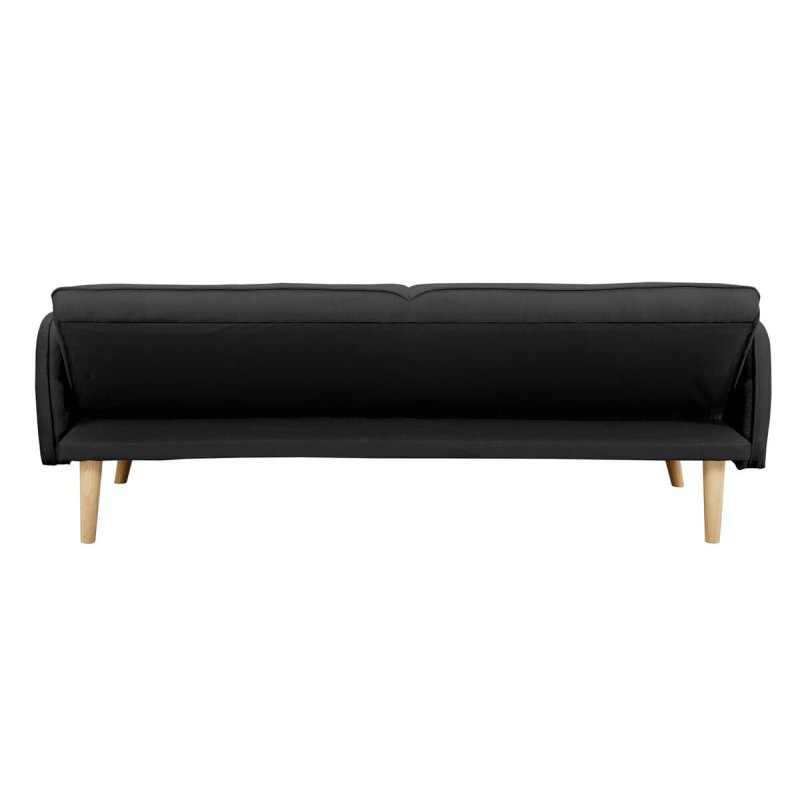 Sofa SF633, juoda, 188x85x80 cm