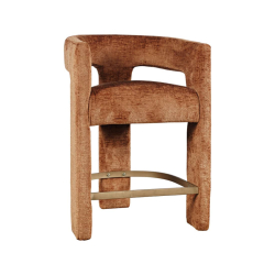 Minkšta baro kėdė LEITH, cinamono, 61x57x89 cm