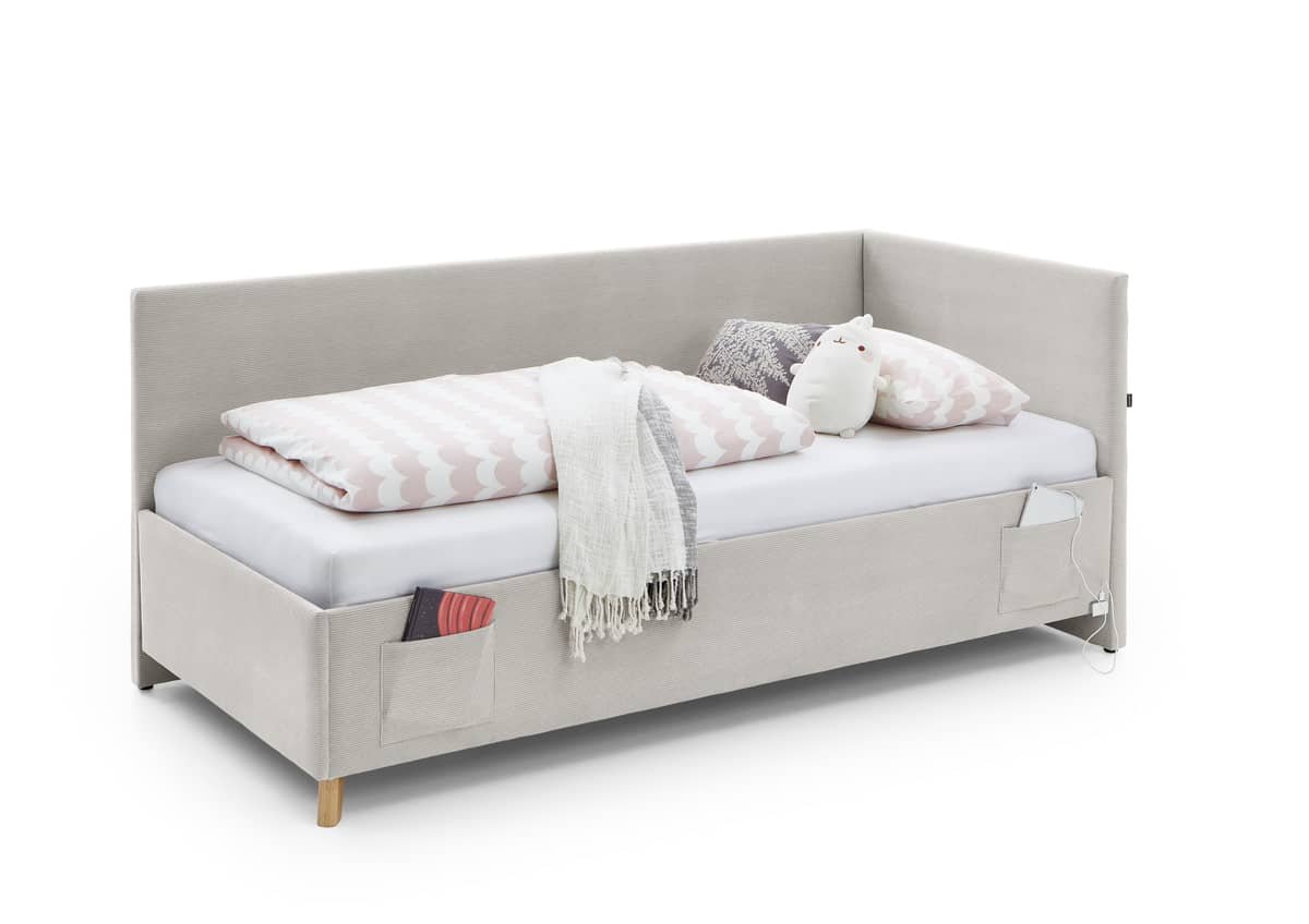 Lova 90/120/140 cm COOL su sienele