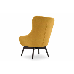 Fotelis RAMO, geltonas, 88x88x108 cm