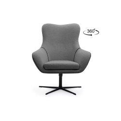 Biuro kėdė QUARO, pilka, 88x88x110 cm.