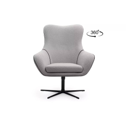 Biuro kėdė QUARO, šviesiai pilka, 88x88x110 cm.