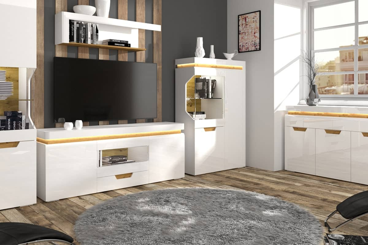 Vitrina TECO, 92x38x148 cm