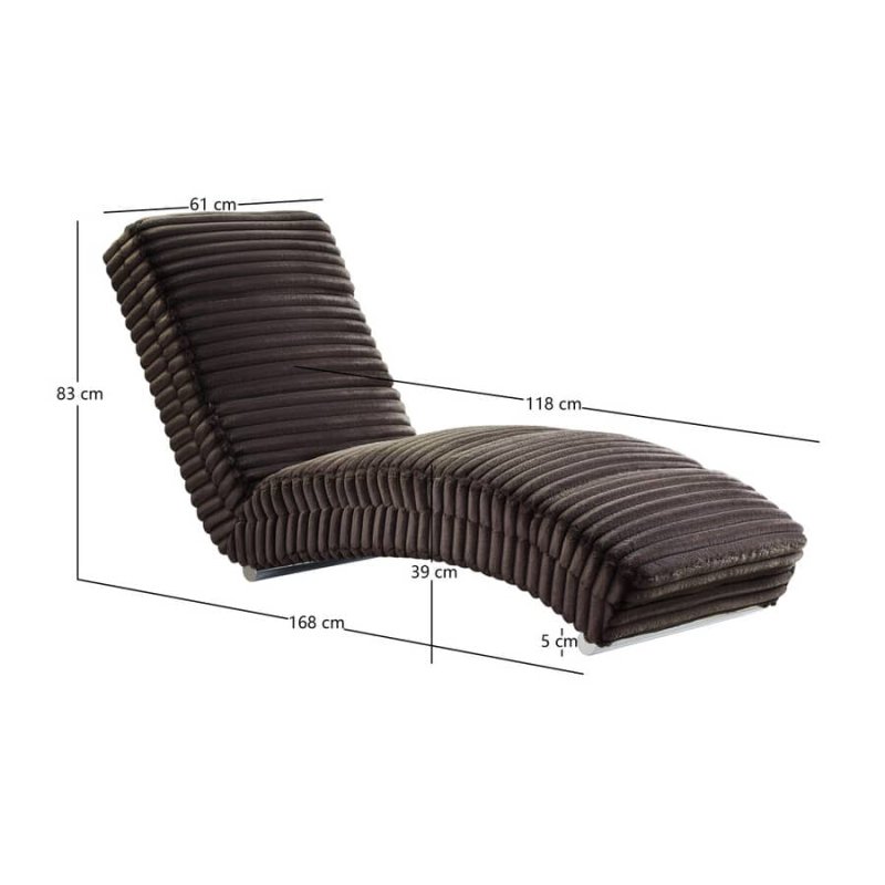 Fotelis / Gultas SF636, juodas, 60x170x82 cm