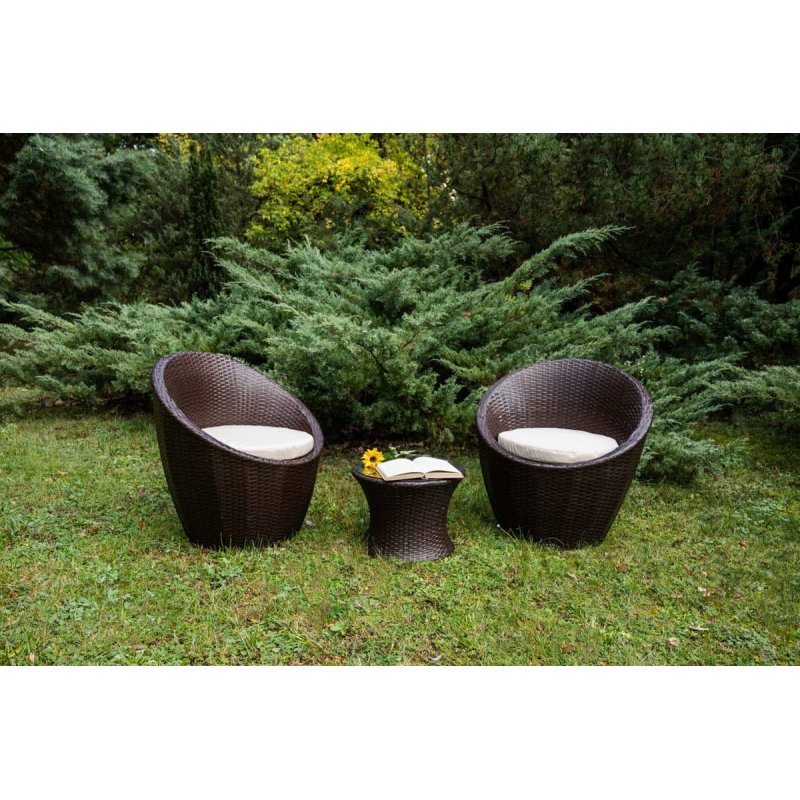 Lauko baldų komplektas MODI DARK BROWN