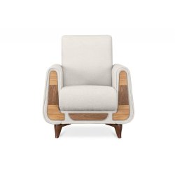 Fotelis GUSTA TEDDY, baltas, 83x81x95 cm