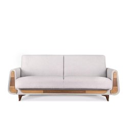Sofa GUSTA TEDDY, balta, 230x98x98 cm